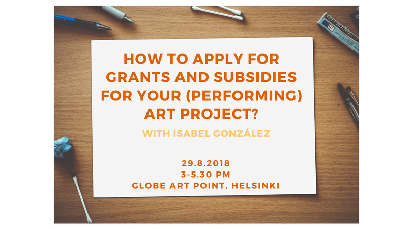 How to apply for grants and subsidies for your (performing) art project? with Isabel Gonzalez