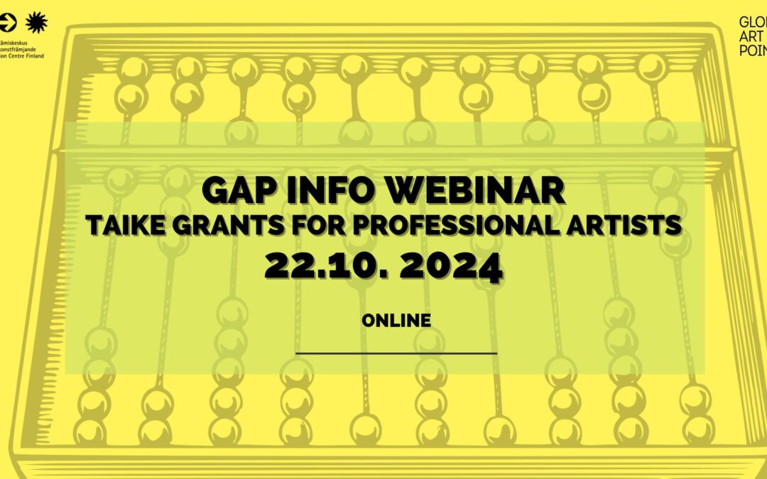 GAP INFO WEBINAR: TAIKE GRANTS AND SUBSIDIES