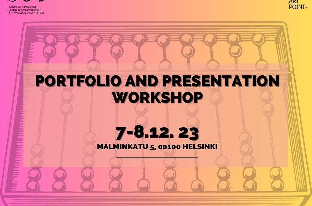 OPEN CALL: Portfolio and Presentation Workshop December 7-8, 2023