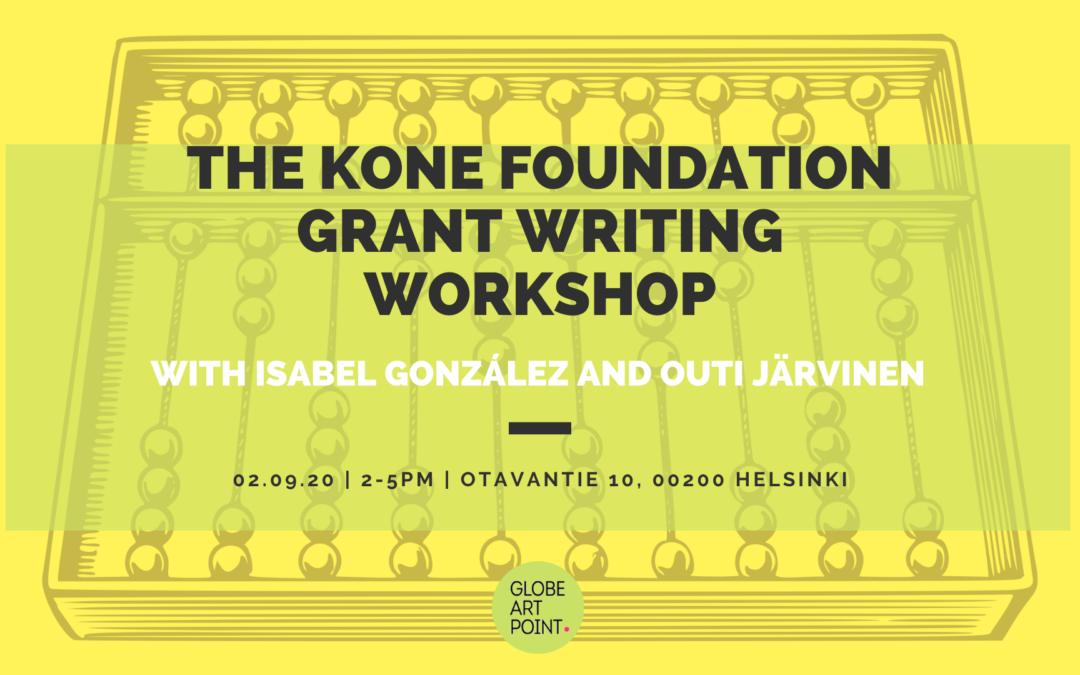 THE KONE FOUNDATION GRANT WRITING WORKSHOP, 2.9. 2020