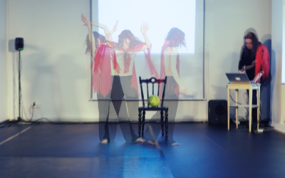 Red Cues: Live Art Performance by Ilana Palmgren and Joni Salmela